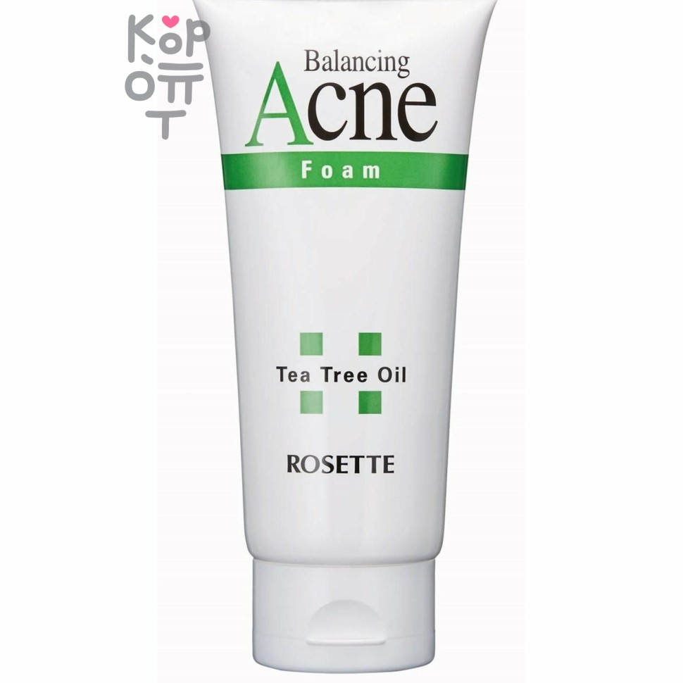Rosette Acne Foam Пенка для умывания для проблемной кожи с натуральным маслом чайного дерева, 120гр.