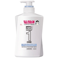 KAO Men's Biore ONE all-in-one body Cleanser Smooth Hair - Мужское универсальное очищающее средство для тела, с фруктовым ароматом.