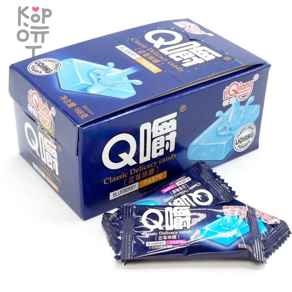 Ириска мягкая Q Chew Premium со вкусом Голубики 168гр., купить с доставкой на дом фото 1 — Корейские товары для всей семьи(КорОпт) Ириска мягкая Q Chew Premium со вкусом Голубики 168гр., купить с доставкой на дом фото 1 — Корейские товары для всей семьи(КорОпт)