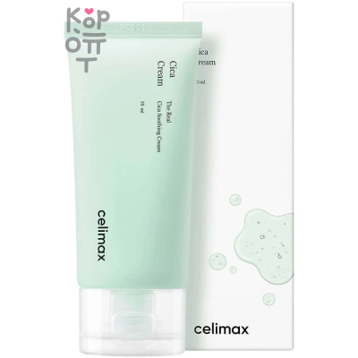 Celimax The Real Cica Soothing Cream - Успокаивающий лёгкий безмасляный крем на основе Центеллы 50мл.