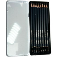 Deli Finenolo Sketch Pencil Set - Набор карандашей для черчения 8шт. Жесткость (2H, H, HB, B, 2B, 4B, 6B, 8B)