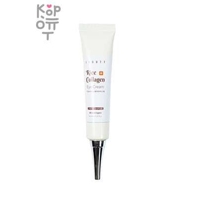 JIGOTT Rice + Collagen Eye Cream — Крем, для век с экстрактом отрубей Риса и Коллагеном, 40 г