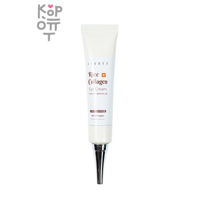 Крем, для век с экстрактом отрубей Риса и Коллагеном/ Jigott Rice + Collagen Eye Cream, JIGOTT