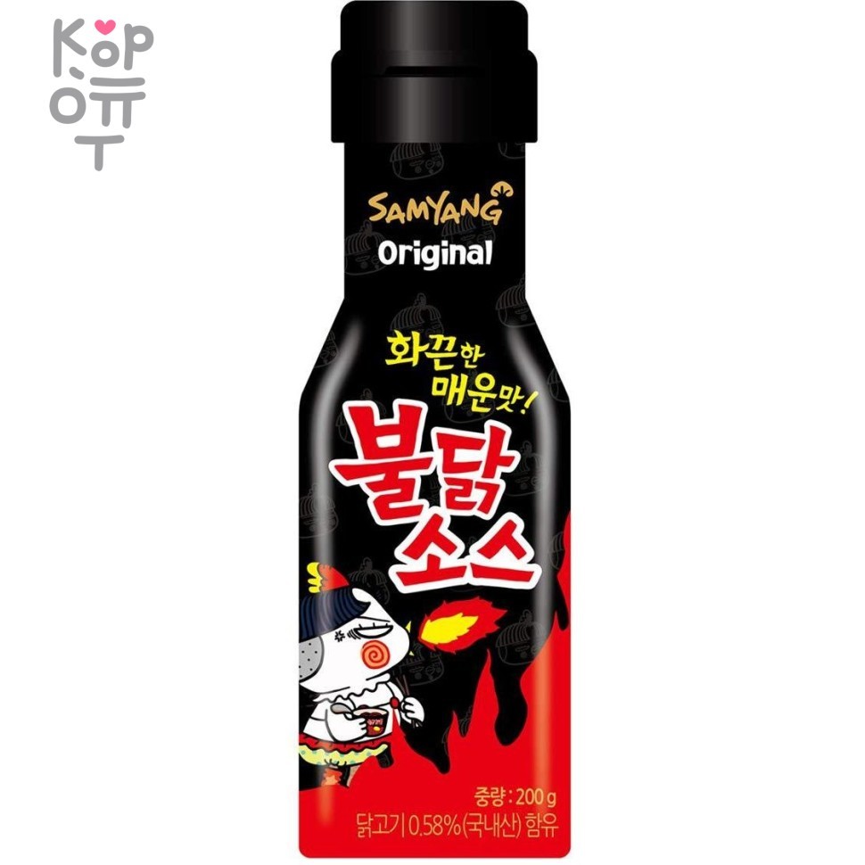 Соус Samyang со вкусом курицы, острый (Hot Chicken Flavour Sauce), 200гр., купить с доставкой на дом фото 1 — Корейские товары для всей семьи(КорОпт)