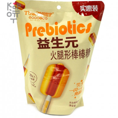 Леденец T'Chao Prebiotics Фруктовый Хот Дог на светящейся палочке