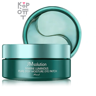 JMsolution Marine Luminous Pearl Deep Moisture Eye Patch - Гидрогелевые патчи под глаза с Жемчугом и Морской Водой 60шт.