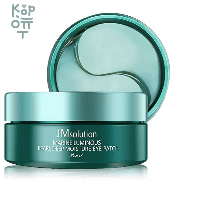 JMsolution Marine Luminous Pearl Deep Moisture Eye Patch - Гидрогелевые патчи под глаза с Жемчугом и Морской Водой 60шт.