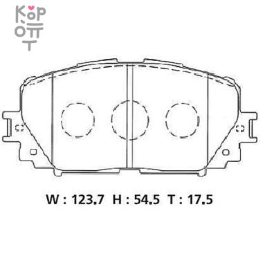 BOSCH DISC BRAKE PAD BP2268 TOYOTA - Колодки тормозные, комплект (AN-715K/D2253/PF1518/SN939) &mdash; Корейские товары для всей семьи(КорОпт)
