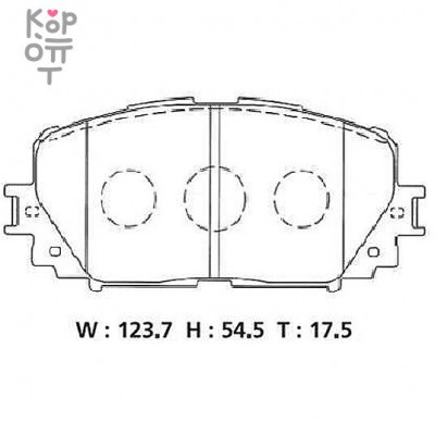 BOSCH DISC BRAKE PAD BP2268 TOYOTA - Колодки тормозные, комплект (AN-715K/D2253/PF1518/SN939)