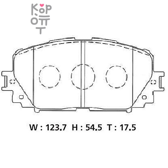 BOSCH DISC BRAKE PAD BP2268 TOYOTA - Колодки тормозные, комплект (AN-715K/D2253/PF1518/SN939)