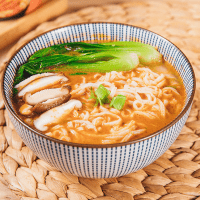 Лапша быстрого приготовления Dingda Ramen XITANGMIAN, тонкая лапша с кунжутом, 110гр.