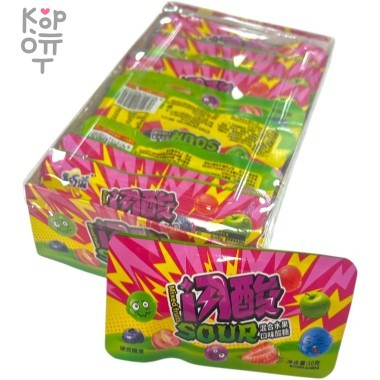 Жевательная кислая Сэндвич конфета MaXim разноцветная с фруктовым вкусом &mdash; Корейские товары для всей семьи(КорОпт)