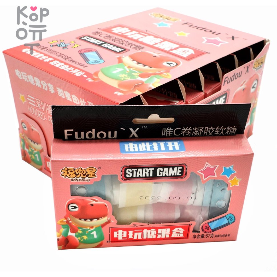 Конфеты Fudou Start Game с фруктовым вкусом, мармеладная лента