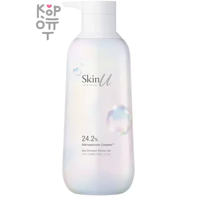 Happy Bath Skin U Emulsion Shower Gel For Dry Skin - Гель для душа, 600мл.
