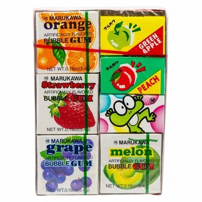 Marukawa Fruit 7 marble gum - Жевательная резинка, Ассорти, 7 вкусов, 36,6гр.