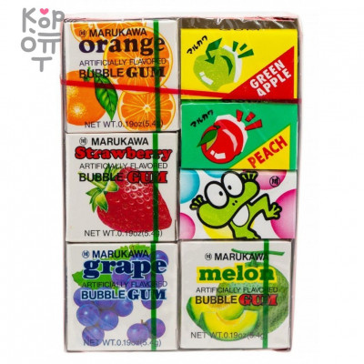 Marukawa Fruit 7 marble gum - Жевательная резинка, Ассорти, 7 вкусов, 36,6гр.