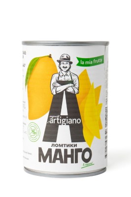 Artigiano — Манго ломтики в сиропе 440 мл/425 г 1/24 жб
