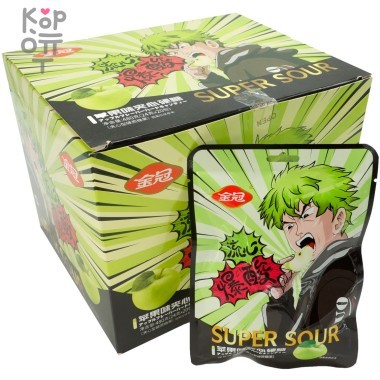 Конфеты Супер Кислые Golden Delicious сэндвич со вкусом Яблока — Корейские товары для всей семьи(КорОпт)