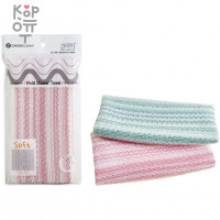 SUNG BO Мочалка для душа Vivid Shower Towel - №179 - 20х100см, мягкой жесткости, нейлон, полиэстер