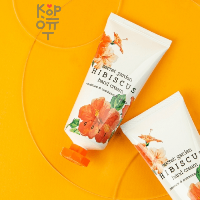 Jigott SECRET GARDEN HIBISCUS HAND CREAM Крем для рук "Гибискус" 100мл.