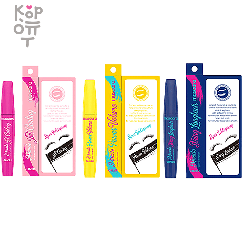 GIINSU Miracle Mascara 3 Types - Тушь для ресниц, 13гр. фото 1 &mdash; Корейские товары для всей семьи(КорОпт)