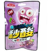 Леденцы супер кислые He He Acid Candy со вкусом Винограда