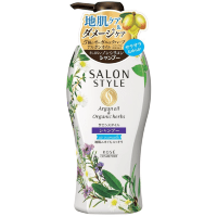 KOSE Salon Style Argan Oil & Organic Herbs Shampoo - Восстанавливающий шампунь с аргановым маслом и экстрактом трав.