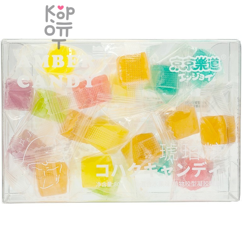 GuandongLefen Amber Candy - Конфета желейная Амбер Фруктовое Ассорти 80гр. 