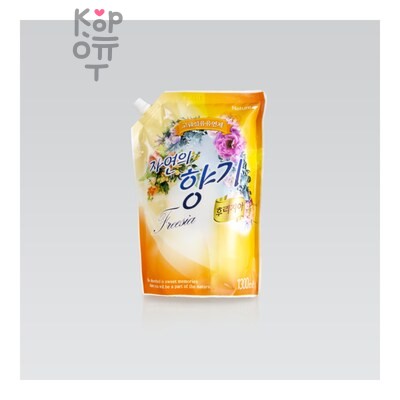 Nature Freesia fabric softener — Кондиционер для белья, с дозатором, Фрезия, мягкая упаковка, 1300 г