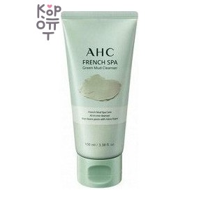 AHC — French Spa Green Mud Cleanser — Очищающий гель с зелёной глиной для лица, 100 мл