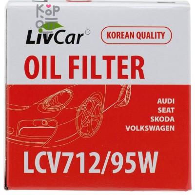 LIVCAR Oil Filter LCV712/95W - Масляный фильтр для VOLSWAGEN, AUDI, SEAT, SKODA
