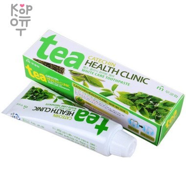 Mukunghwa Tea Catechin Health Clinic - Зубная паста отбеливающая с экстрактом зеленого чая 100гр. &mdash; Корейские товары для всей семьи(КорОпт)