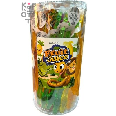 Питьевое Фруктовое желе Snake Fresh Juice - Фруктовый напиток Змейка с фруктовым вкусом