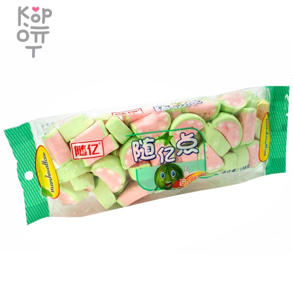 Маршмеллоу Suiyi со вкусом Арбуза, 138гр., купить с доставкой на дом фото 1 — Корейские товары для всей семьи(КорОпт) Маршмеллоу Suiyi со вкусом Арбуза, 138гр., купить с доставкой на дом фото 1 — Корейские товары для всей семьи(КорОпт)