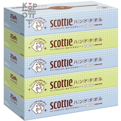 Scottie - Бумажное полотенце, размер листа 198*206мм., 100л.*5шт.коробок.