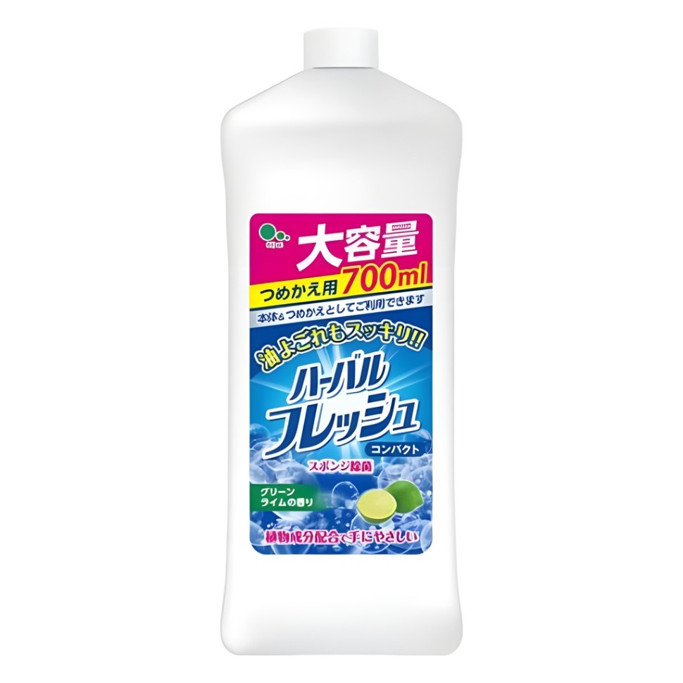 Mitsuei Herbal Fresh — концентрированное средство для мытья посуды, аромат зелёного лайма, 700 мл