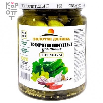 Золотая Долина - Корнишоны 500гр.