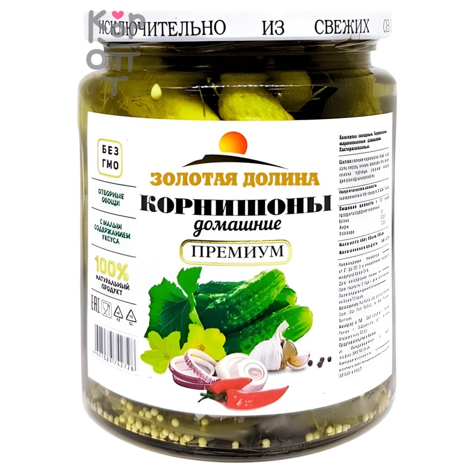 Золотая Долина - Корнишоны 500гр.