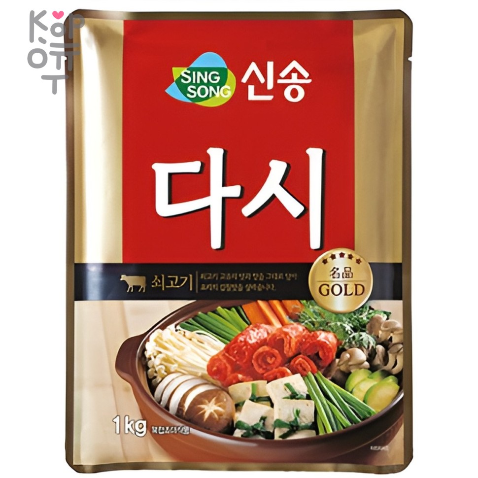 Singsong Dashi GOLD - Приправа Дашида со вкусом говядины, купить с доставкой на дом фото 1 — Корейские товары для всей семьи(КорОпт)