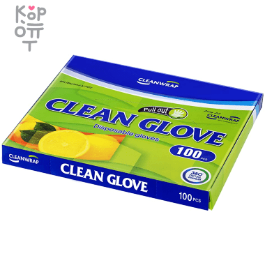 Clean Wrap Disposable Gloves - Тонкие перчатки из натурального латекса без внутреннего покрытия (стандартные, неопудренные) 100шт. — Корейские товары для всей семьи(КорОпт)