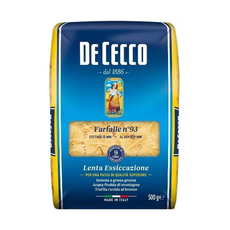 De Cecco — Паста Фарфалле №093 500 г * 24 шт