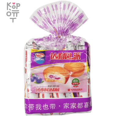 Печенье Daliyan Чоко Пай со вкусом черники, 230гр.  &mdash; Корейские товары для всей семьи(КорОпт)