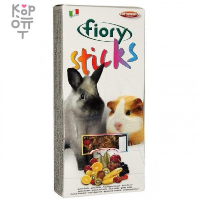 FIORY палочки для кроликов и морских свинок Sticks с фруктами 2х50 г