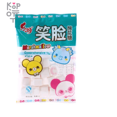 Маршмеллоу Xiaolian со смайликом с черничным вкусом, 420гр.  &mdash; Корейские товары для всей семьи(КорОпт)