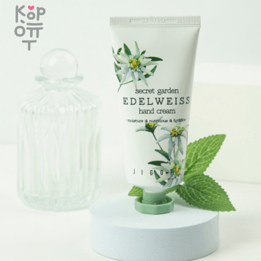 Jigott Secret Garden Edelweiss Hand Cream - Крем для рук &quot;Эдельвейс&quot;, 100мл. — Корейские товары для всей семьи(КорОпт)
