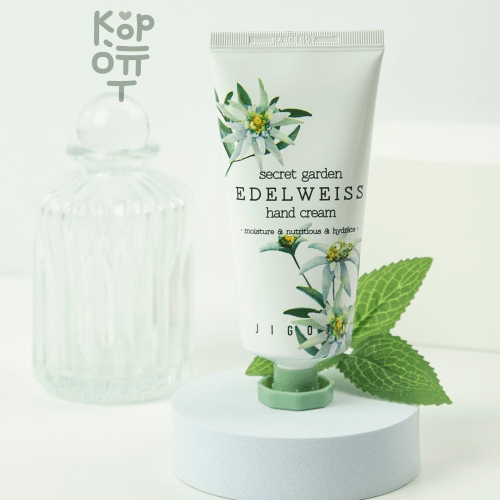 Jigott Secret Garden Edelweiss Hand Cream - Крем для рук с экстрактом эдельвейса 100 мл
