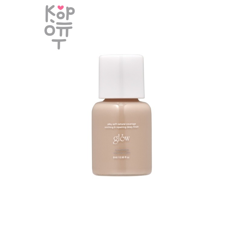 GLOW mini Breathable Blemish Balm #white - Легкий тональный крем для проблемной кожи в оттенке #white 5 мл