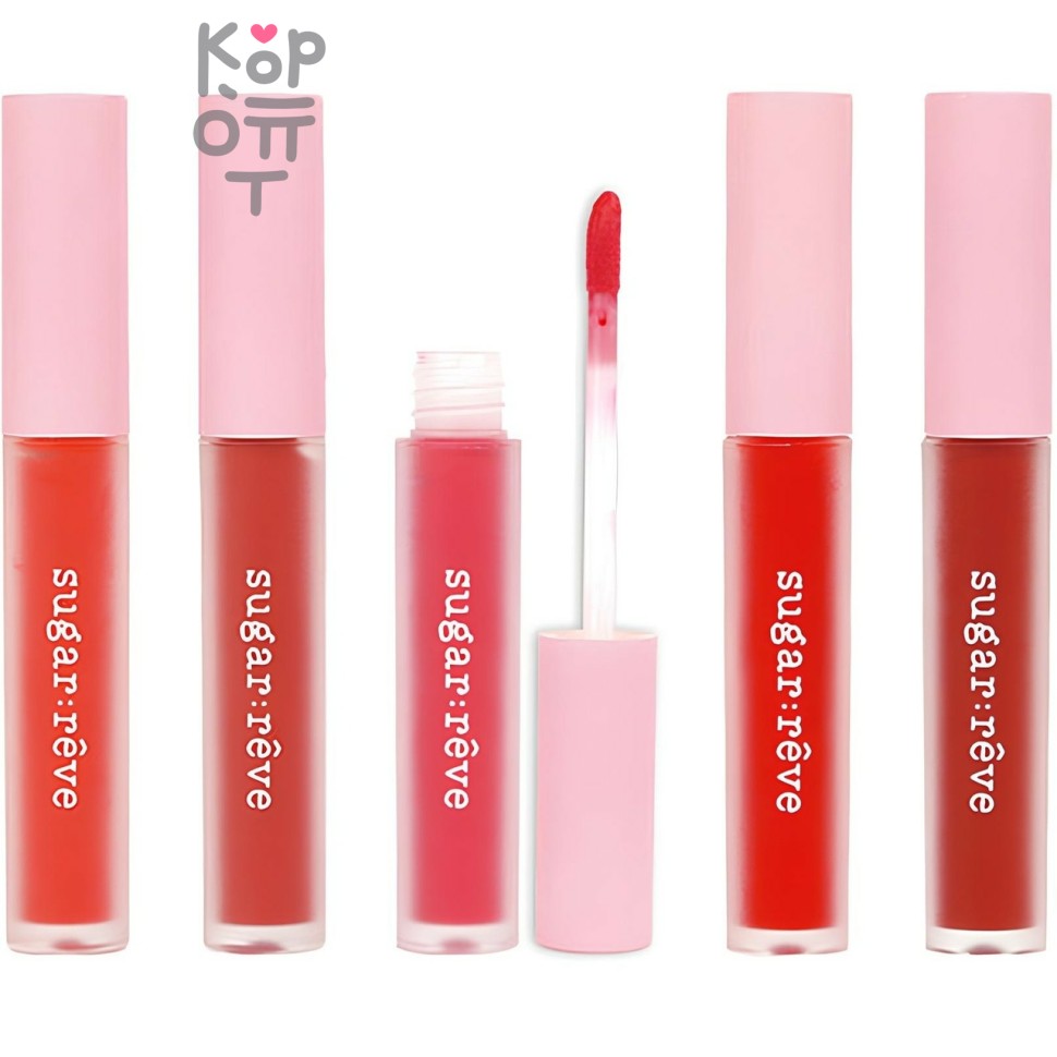 Sugar Reve (ELENSILIA) Sugar Reve Be The Perfect Matt Lip #02 Be My Angel - Матовая губная помада (Бордово-красный) 5,5 гр