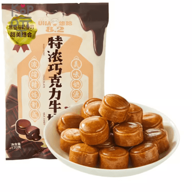 UHA Tokuno Milk 8.2 Strong Chocolate Candy - Очень толстая молочная конфета, в японском стиле, со вкусом Шоколада, 102гр. — Корейские товары для всей семьи(КорОпт)