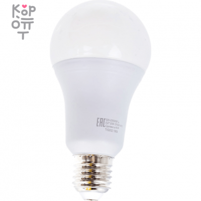 Светодиодная лампа Eurolux LL-E-A70-20W-230-2,7K-E27/груша, 20Вт, теплый белый, Е27